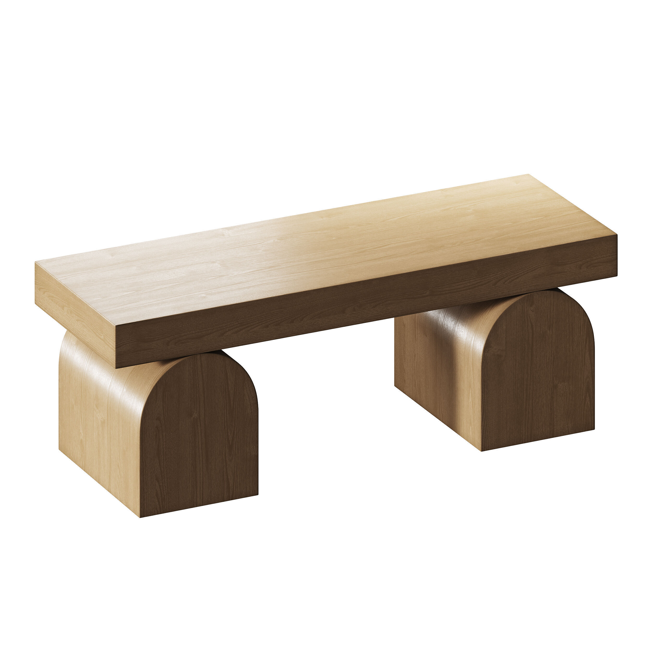 Henley elm coffe table 3D model_6