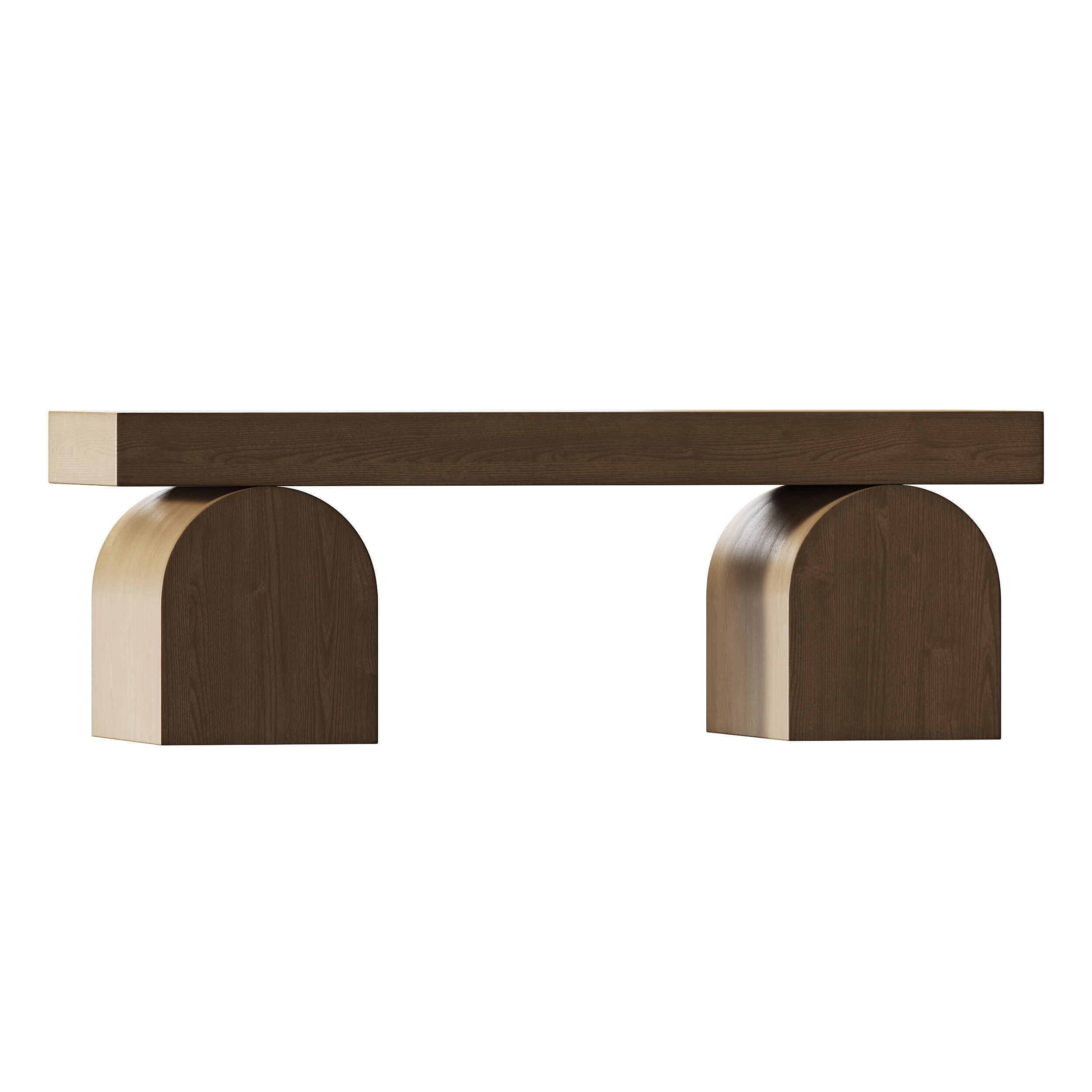 Henley elm coffe table 3D model_4