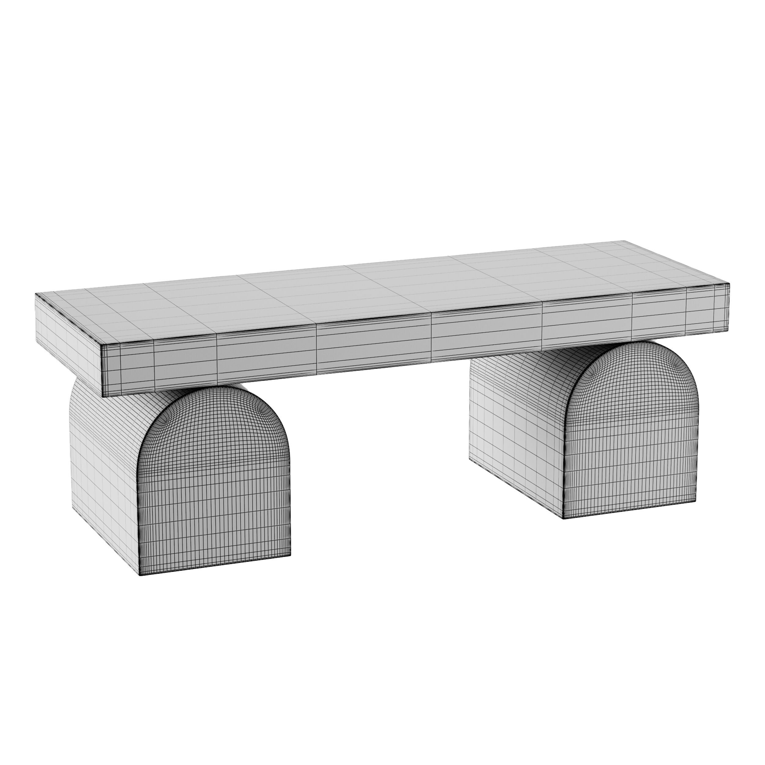 Henley elm coffe table 3D model_12