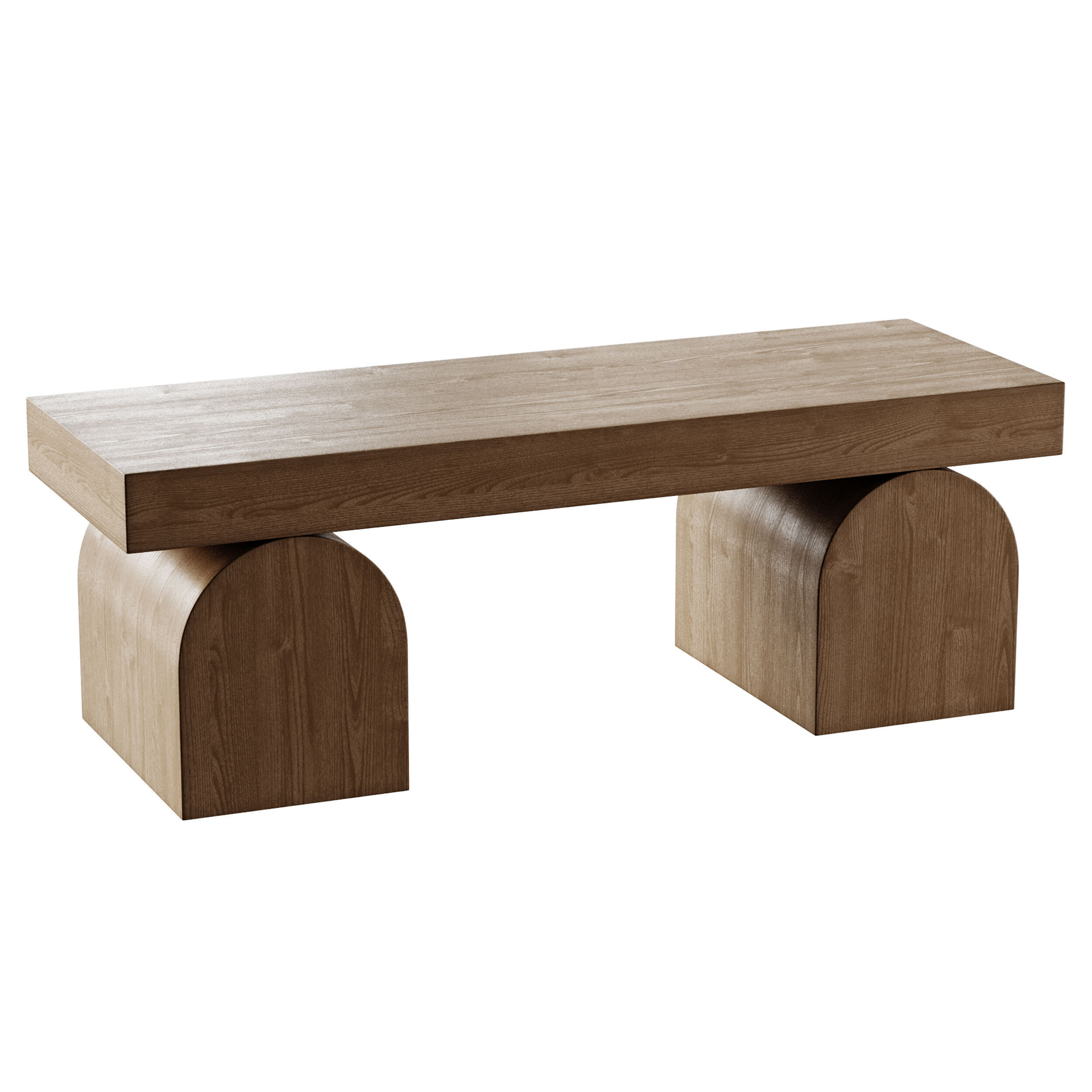 Henley elm coffe table 3D model_2
