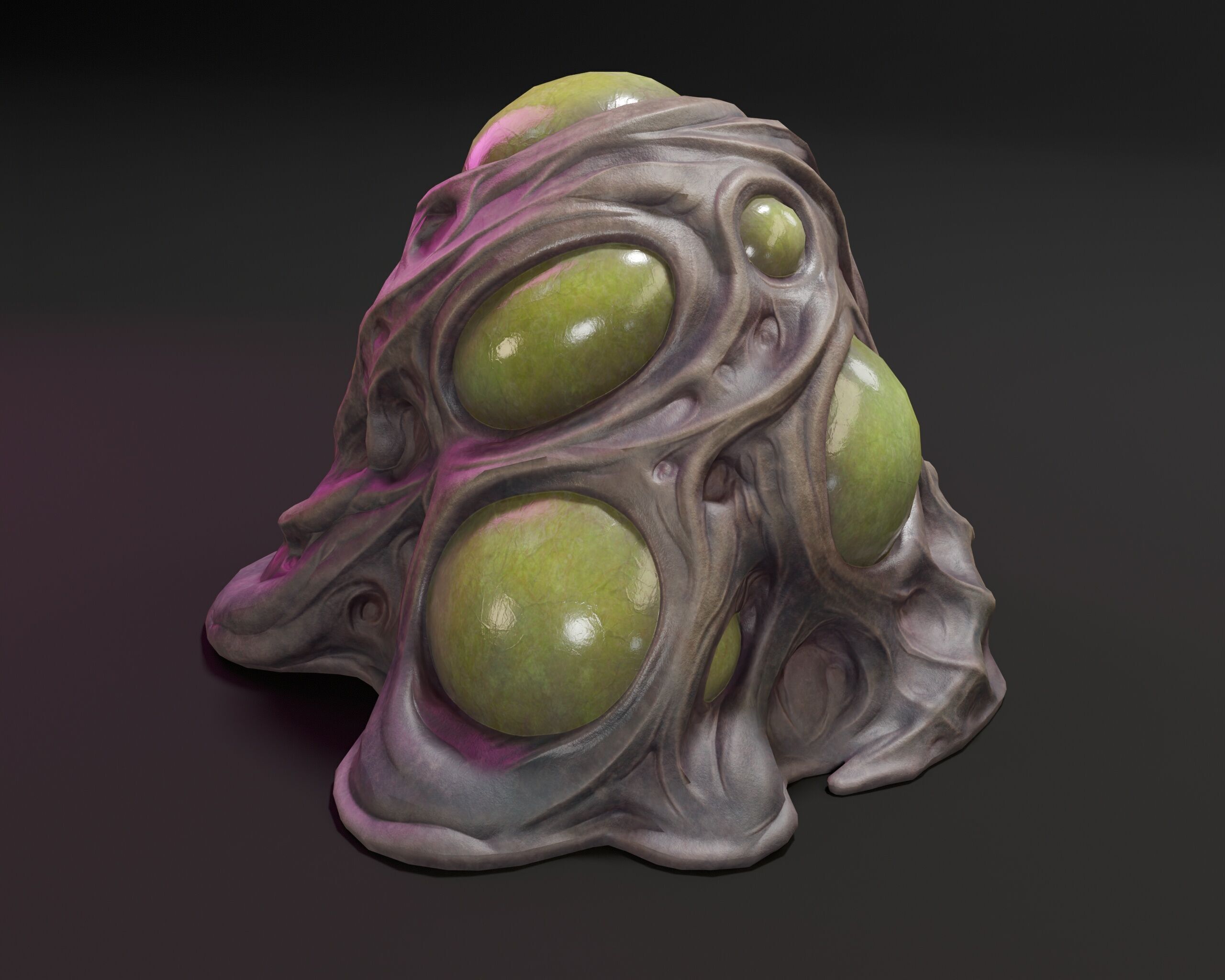 Sci-Fi Creature Egg Low-poly 3D model_12