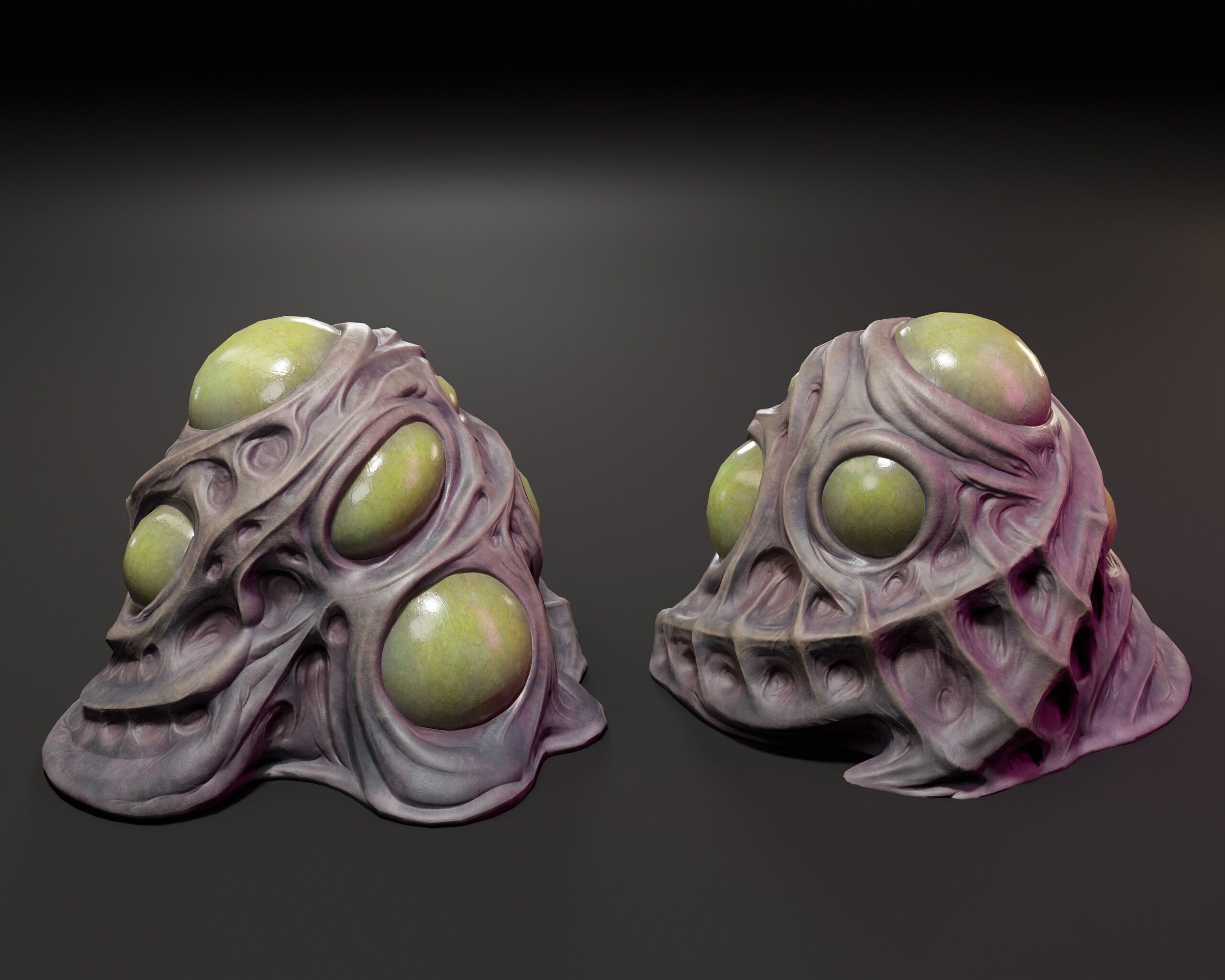 Sci-Fi Creature Egg Low-poly 3D model_2