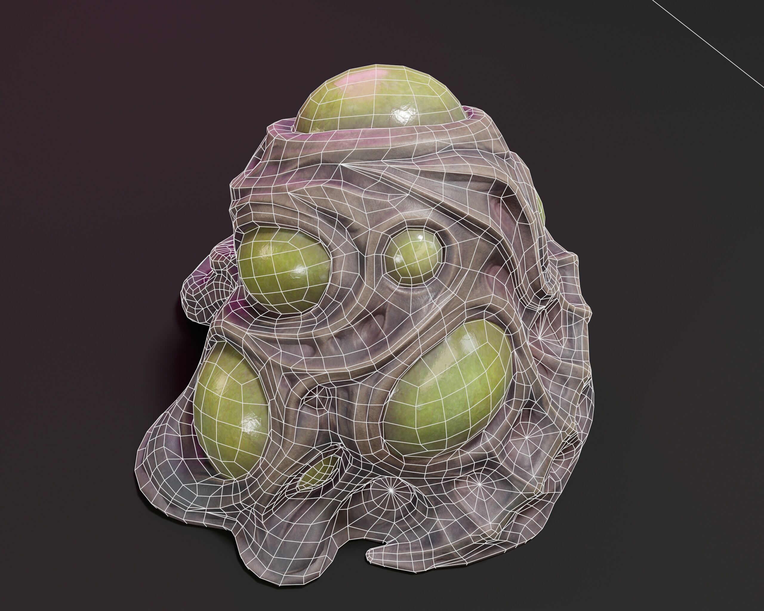 Sci-Fi Creature Egg Low-poly 3D model_15
