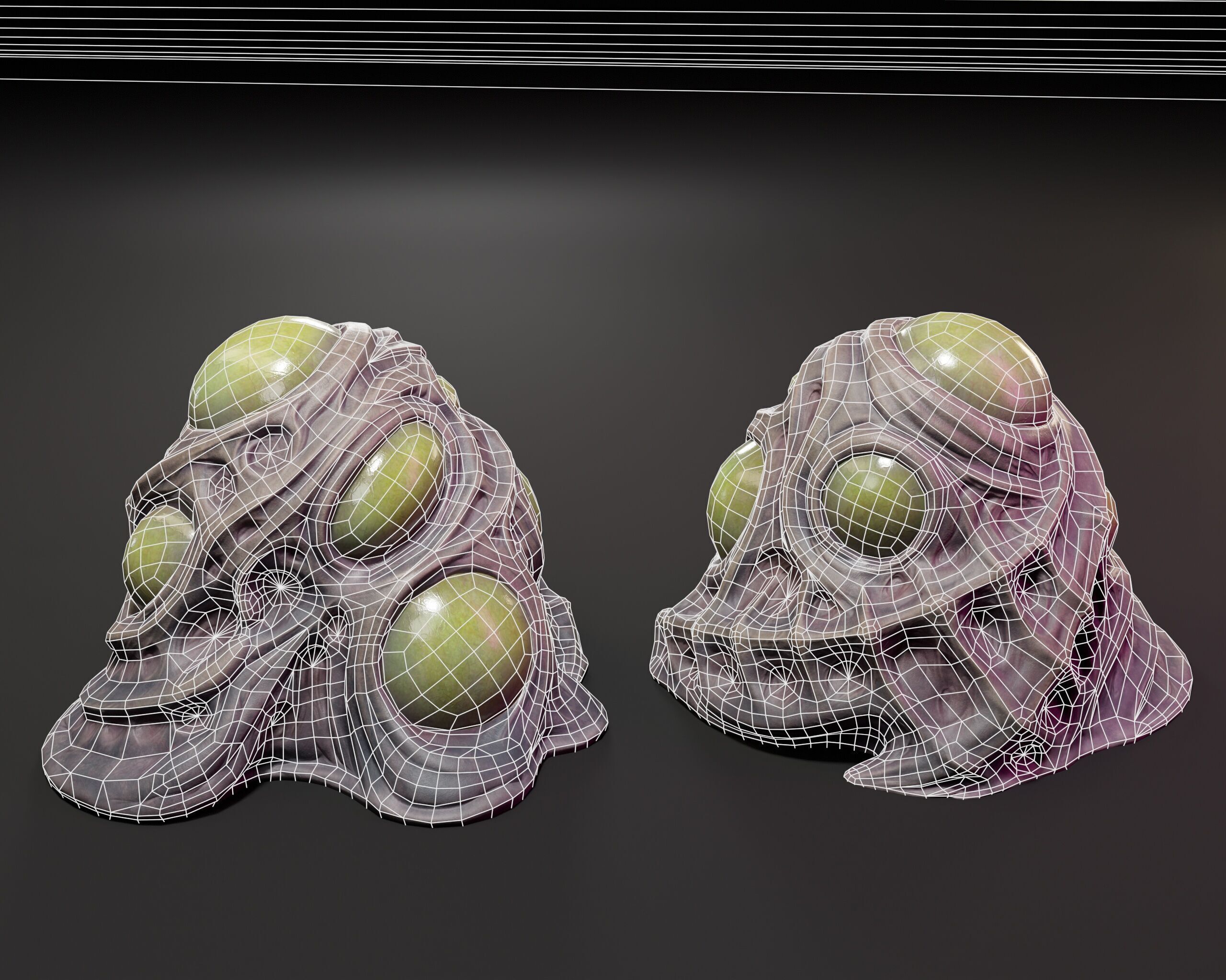 Sci-Fi Creature Egg Low-poly 3D model_3