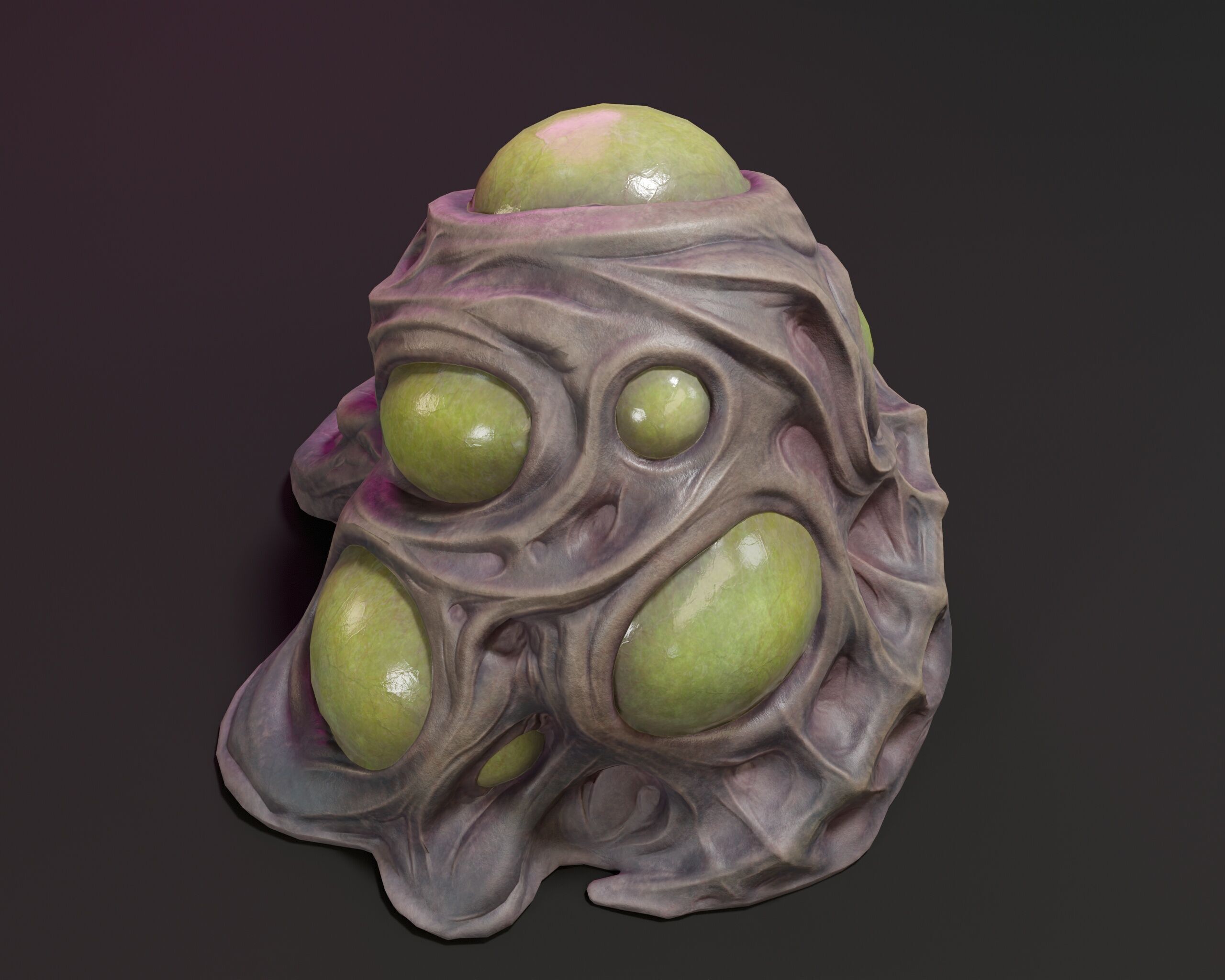 Sci-Fi Creature Egg Low-poly 3D model_14