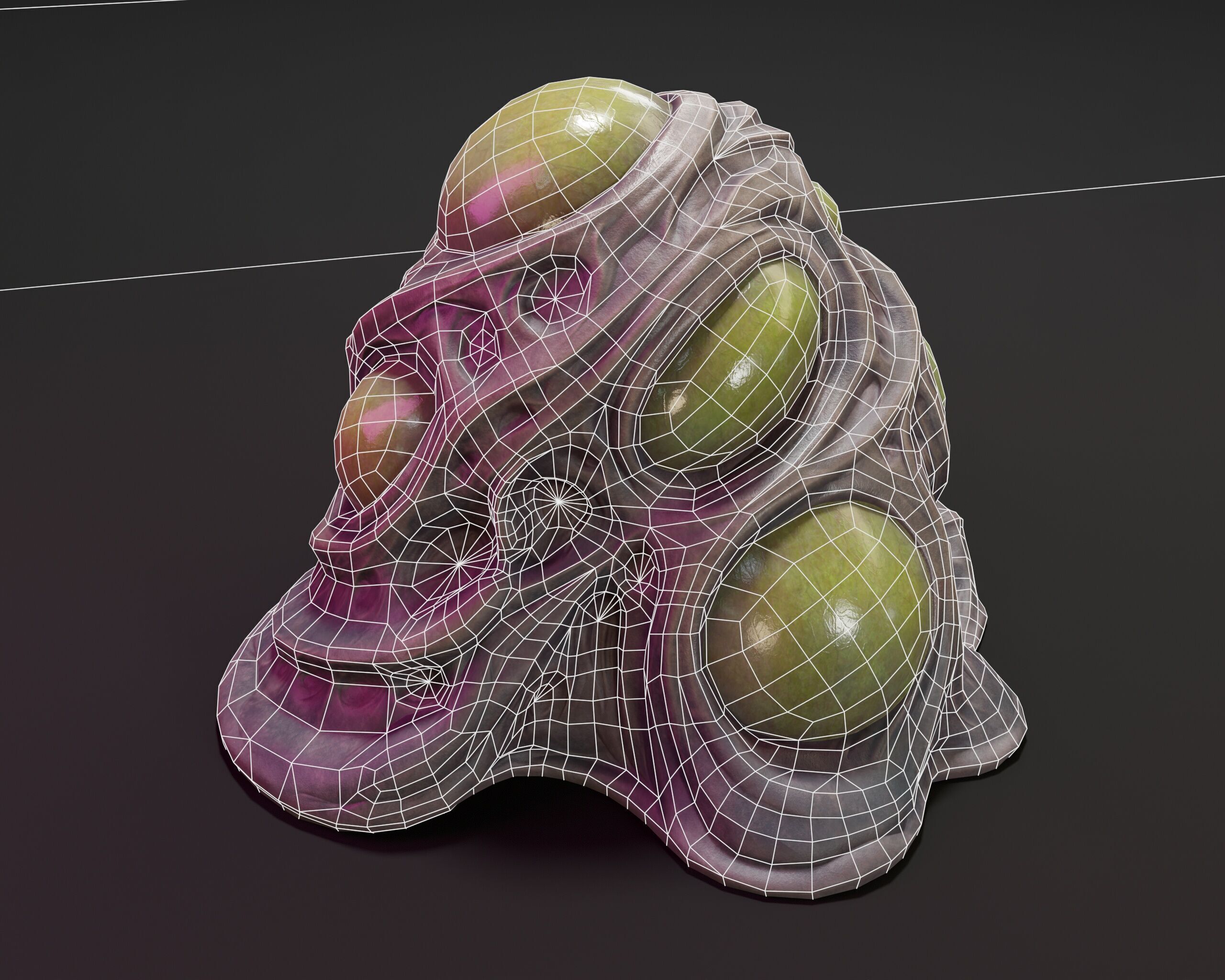 Sci-Fi Creature Egg Low-poly 3D model_11