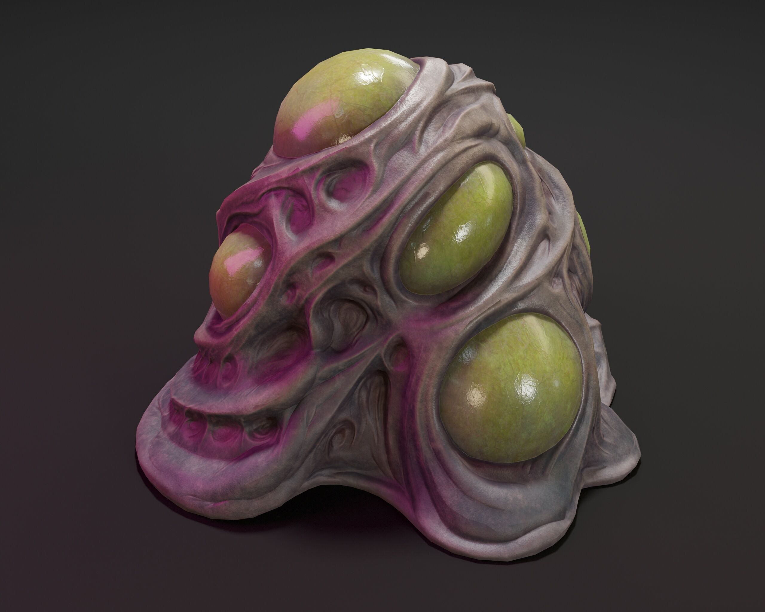 Sci-Fi Creature Egg Low-poly 3D model_10