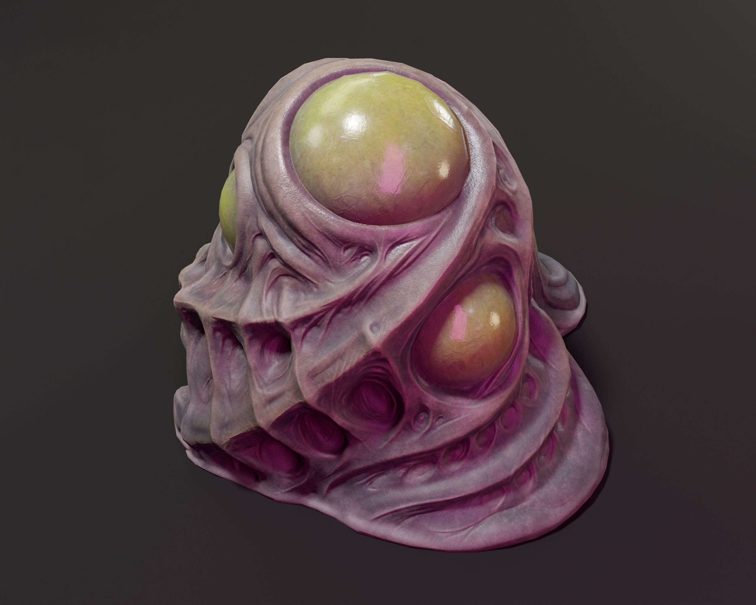 Sci-Fi Creature Egg Low-poly 3D model_6