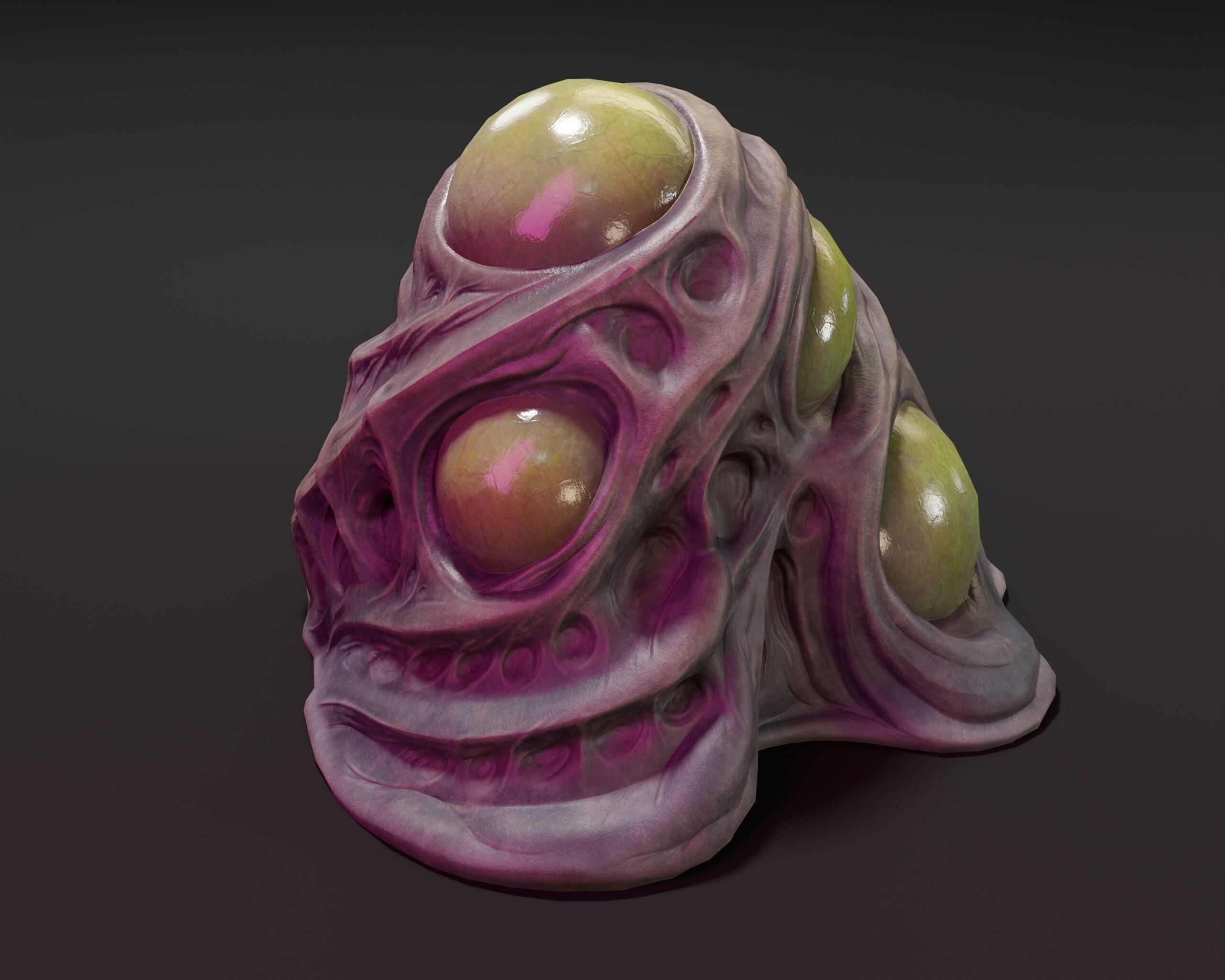 Sci-Fi Creature Egg Low-poly 3D model_8
