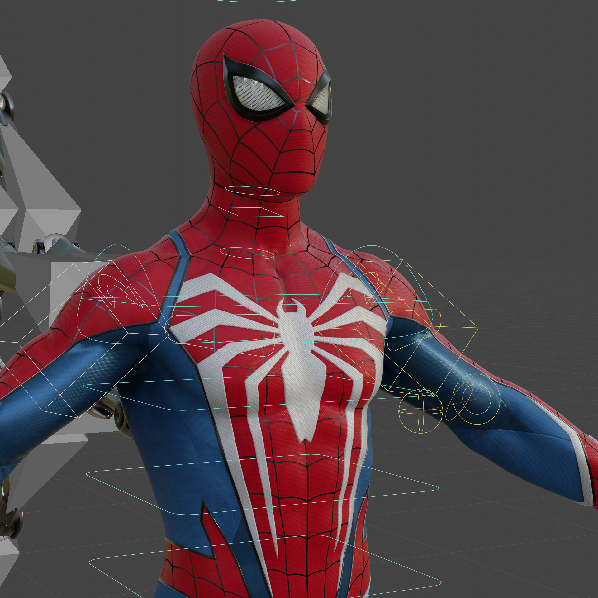 Marvels SpiderMan 2 Peter Parker 3D Model Fully Rigged PBR Low-poly 3D model_3