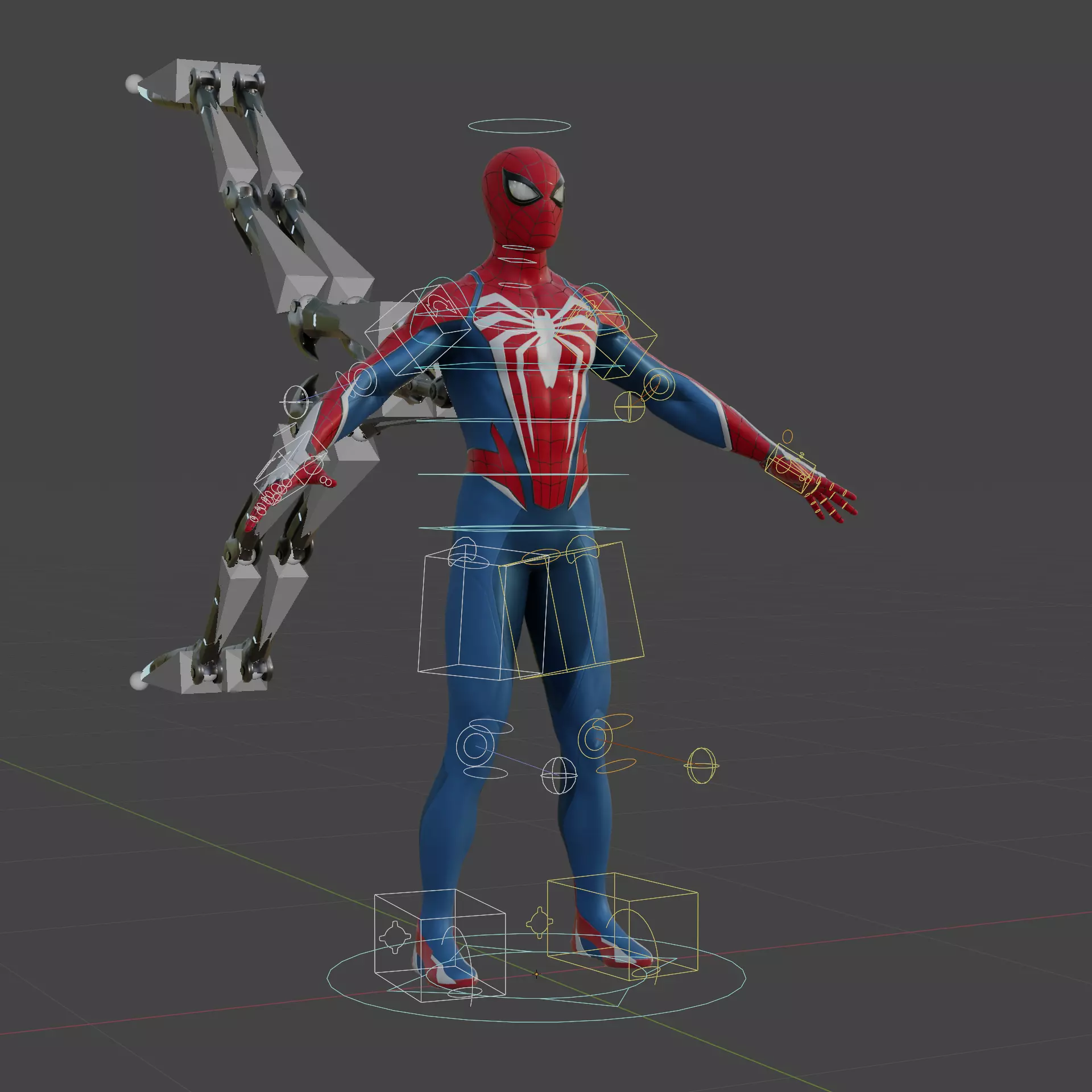 Marvels SpiderMan 2 Peter Parker 3D Model Fully Rigged PBR Low-poly 3D model_0
