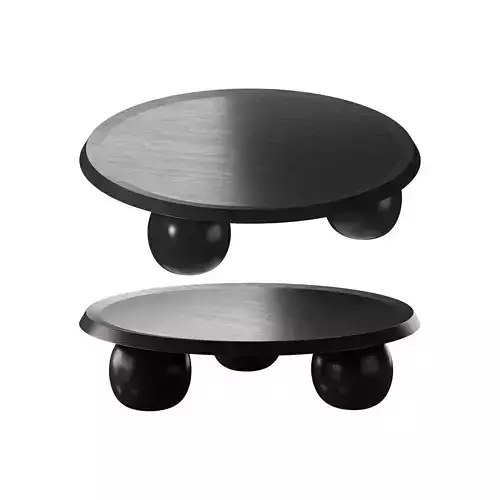 Maxine Elm Ball Coffee Table - Full Black