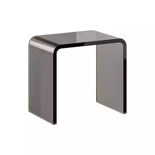 Minimalist Acrylic Side Table - Ottoman