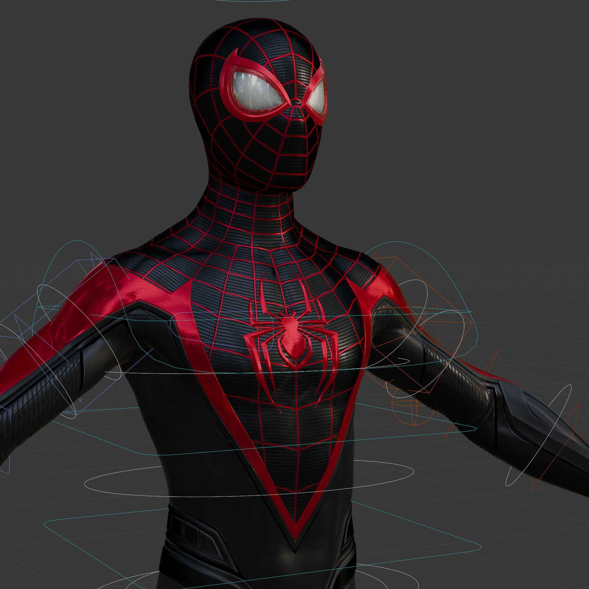 Marvels SpiderMan 2 Miles Morales 3D Model Fully Rigged PBR Low-poly 3D model_3