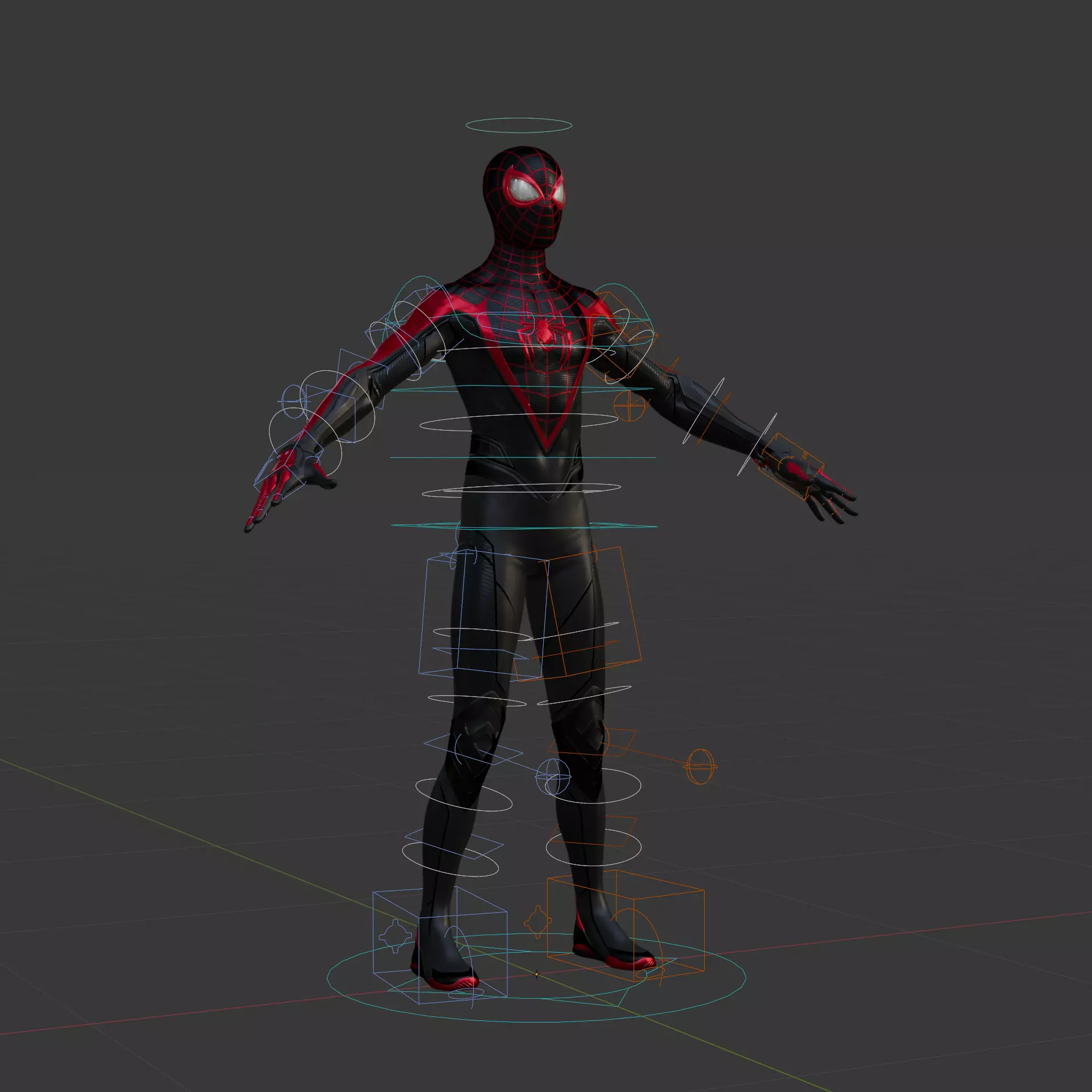 Marvels SpiderMan 2 Miles Morales 3D Model Fully Rigged PBR Low-poly 3D model_0