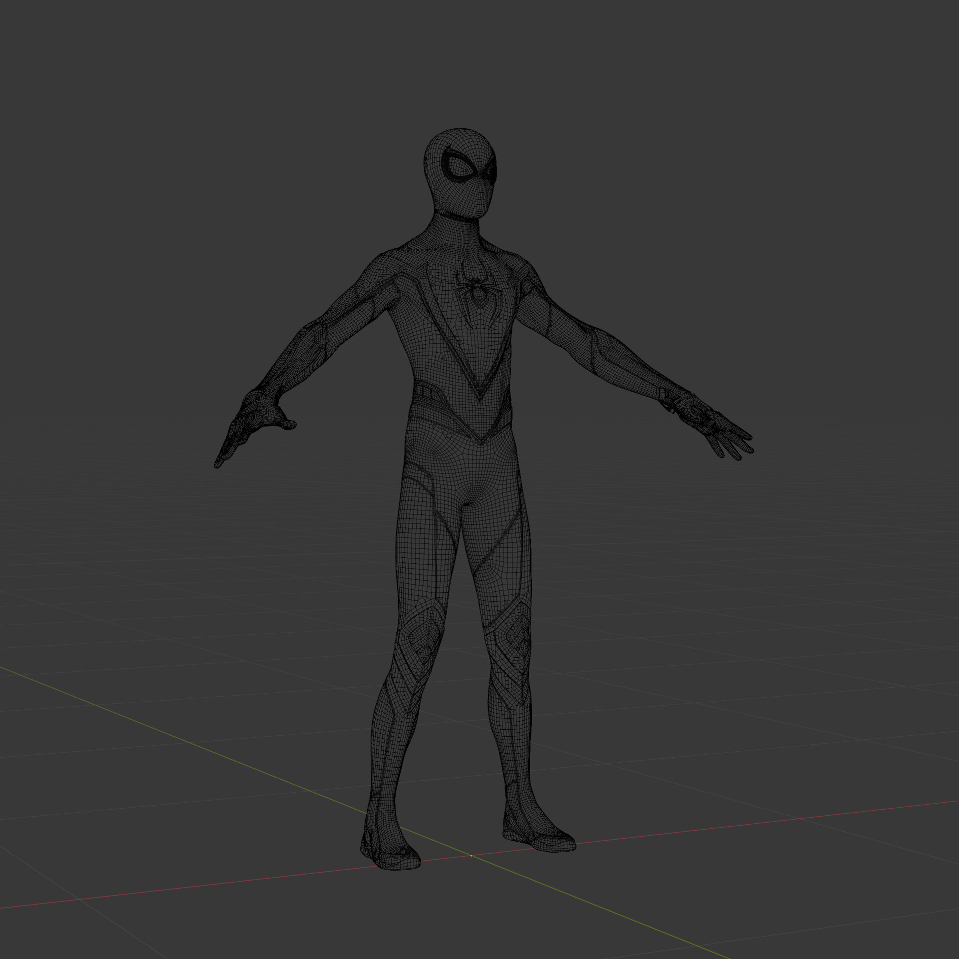 Marvels SpiderMan 2 Miles Morales 3D Model Fully Rigged PBR Low-poly 3D model_7
