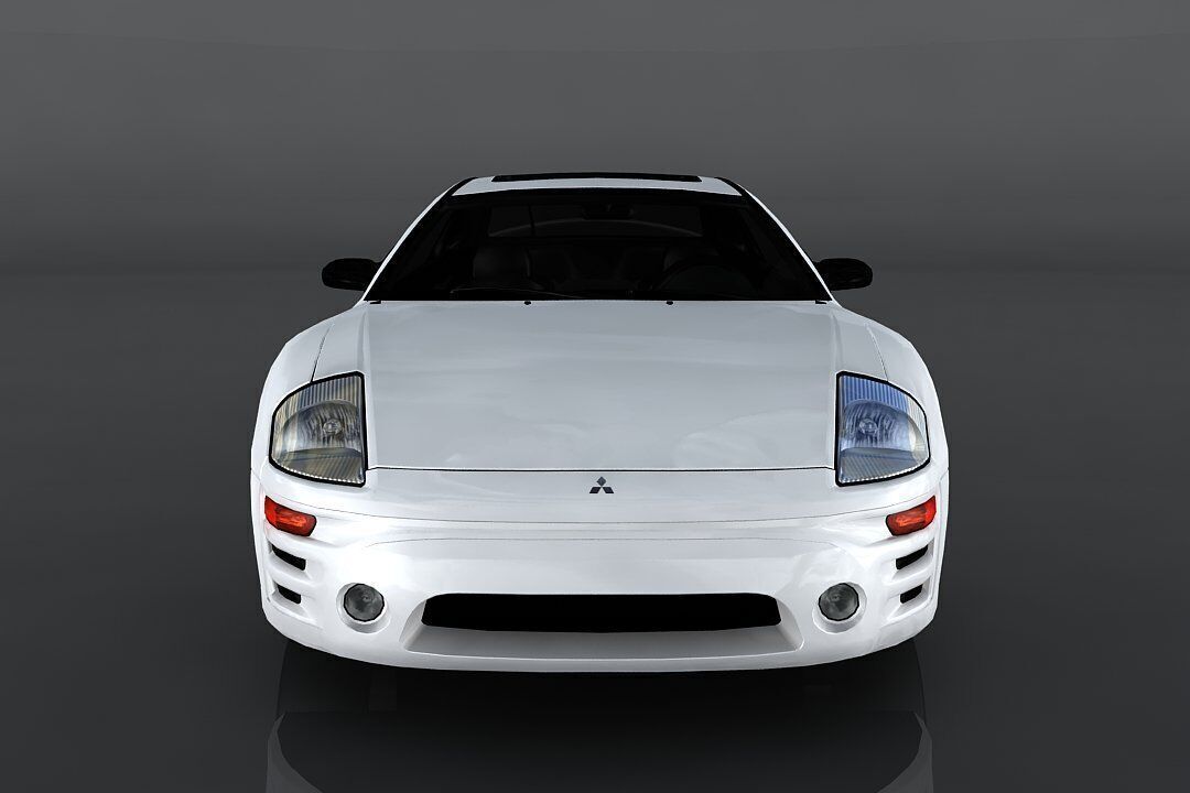 Mitsubishi Eclipse GTS Low-poly 3D model_1