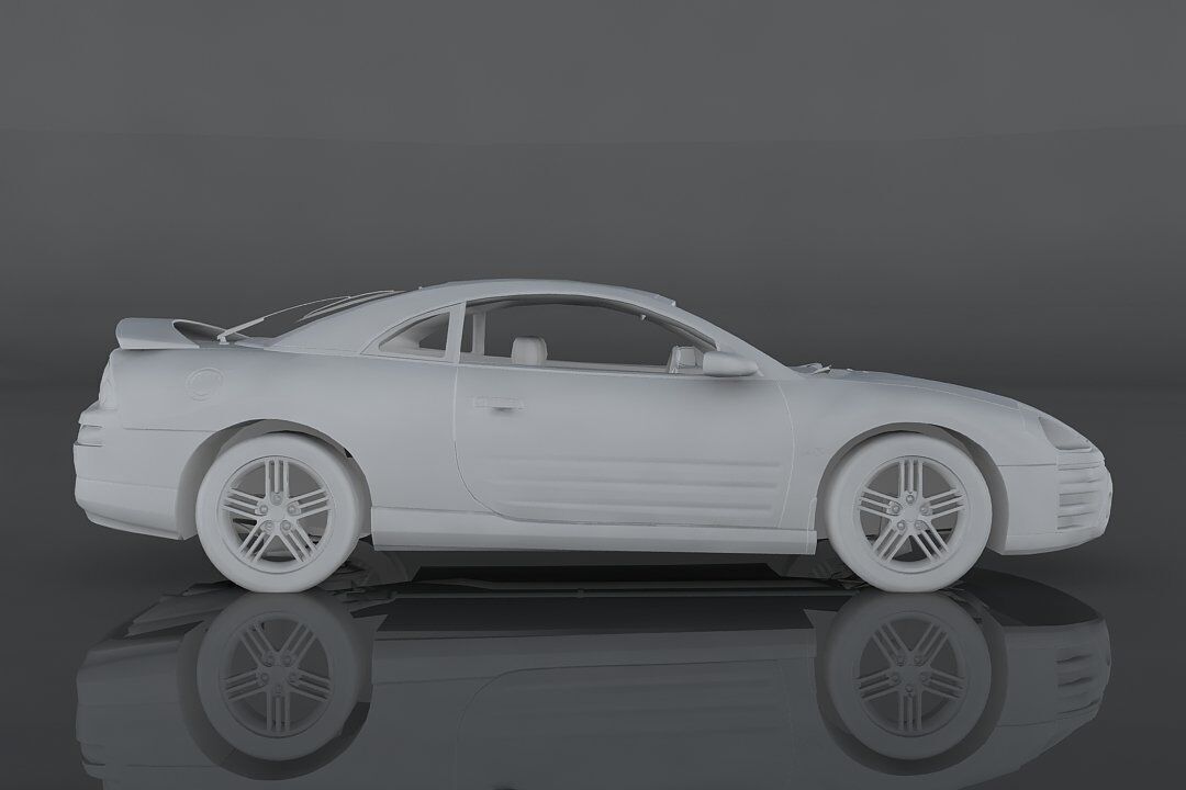 Mitsubishi Eclipse GTS Low-poly 3D model_7