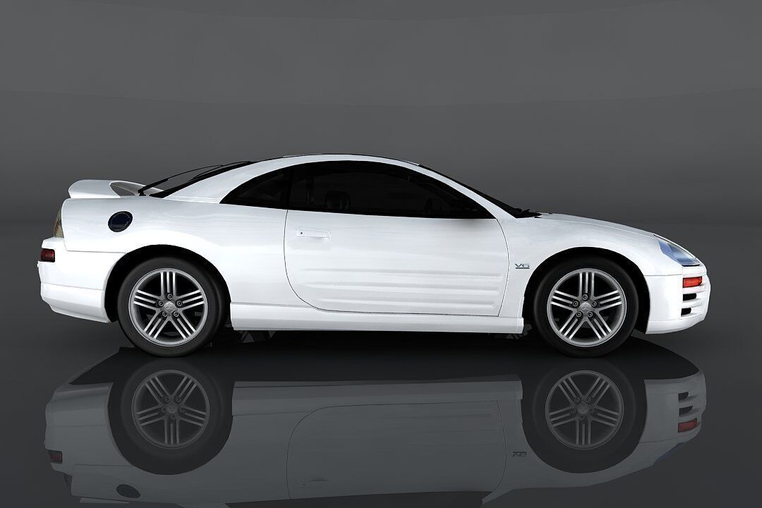 Mitsubishi Eclipse GTS Low-poly 3D model_3