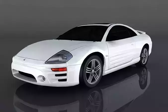 Mitsubishi Eclipse GTS Low-poly 3D model