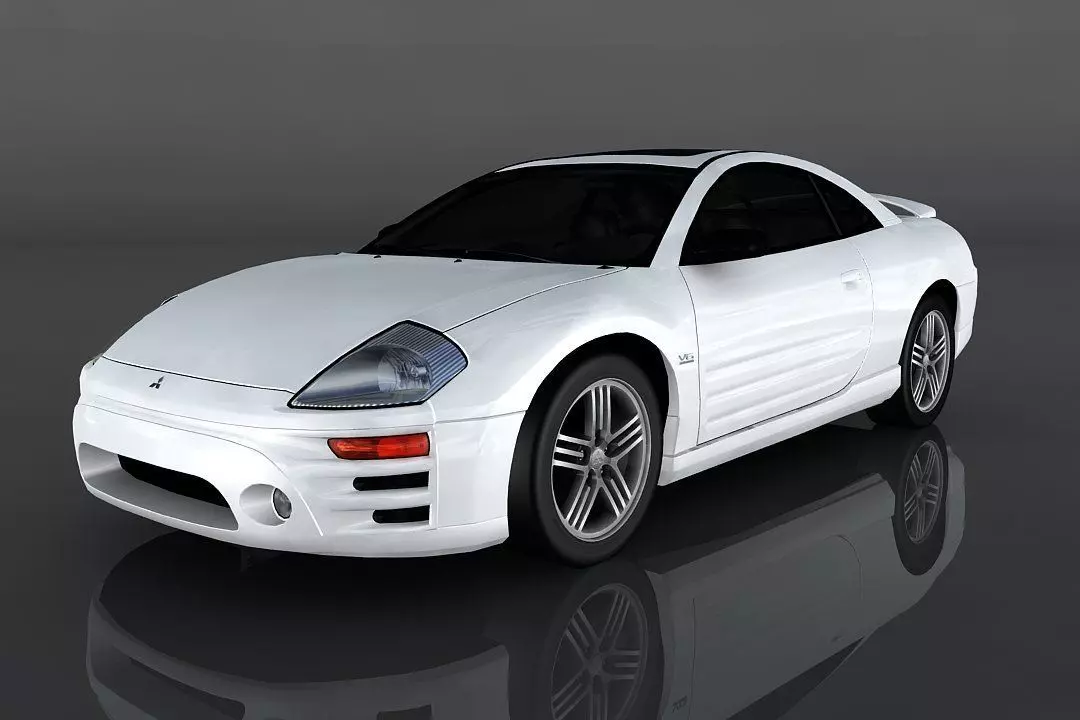 Mitsubishi Eclipse GTS Low-poly 3D model_0