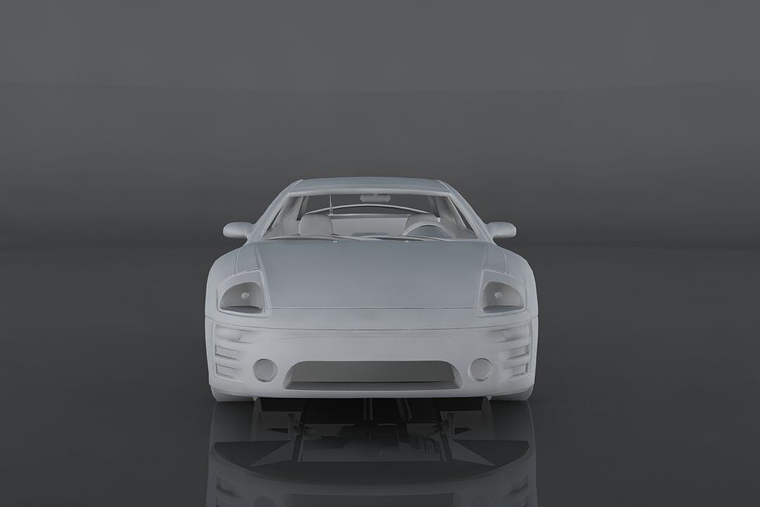 Mitsubishi Eclipse GTS Low-poly 3D model_8
