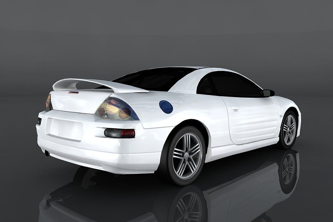 Mitsubishi Eclipse GTS Low-poly 3D model_4