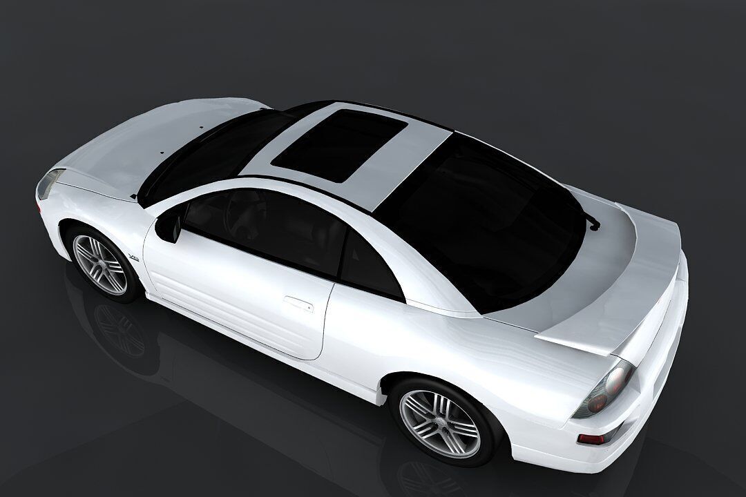 Mitsubishi Eclipse GTS Low-poly 3D model_6