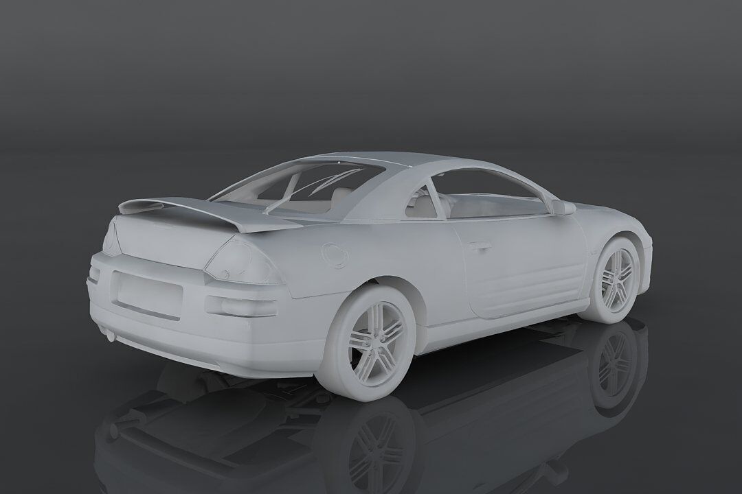 Mitsubishi Eclipse GTS Low-poly 3D model_11