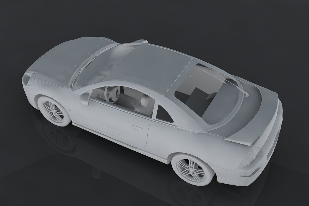 Mitsubishi Eclipse GTS Low-poly 3D model_10