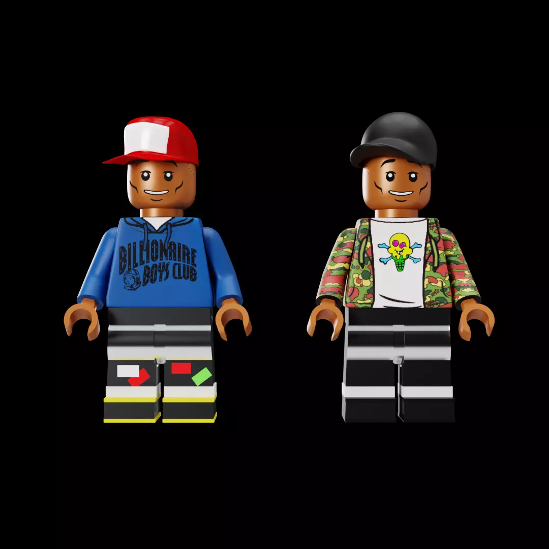 LEGO PHARRELL PIECE BY PIECE CHARACTER Low-poly 3D model