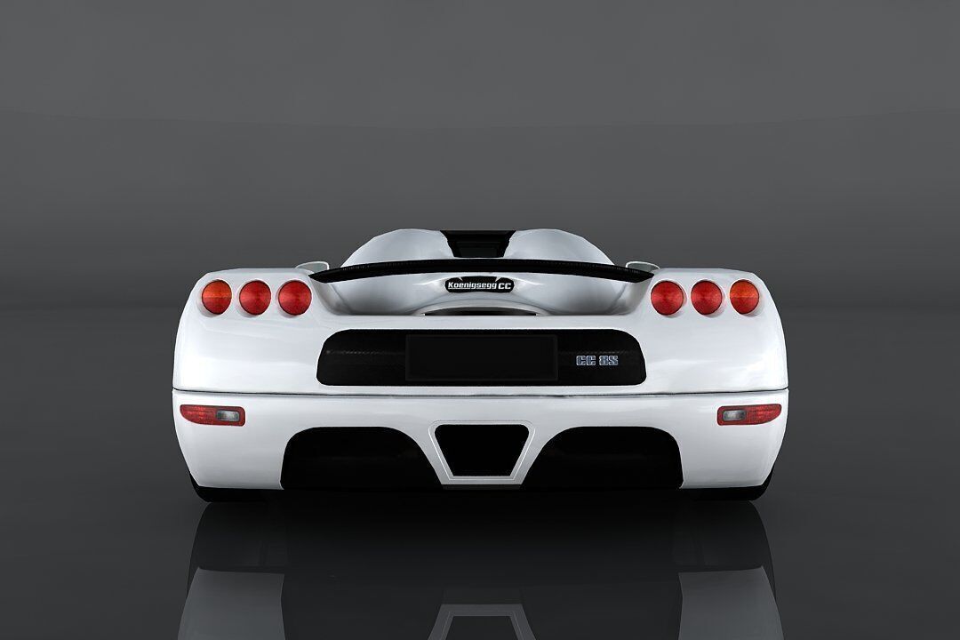 Koenigsegg CC8S Low-poly 3D model_5