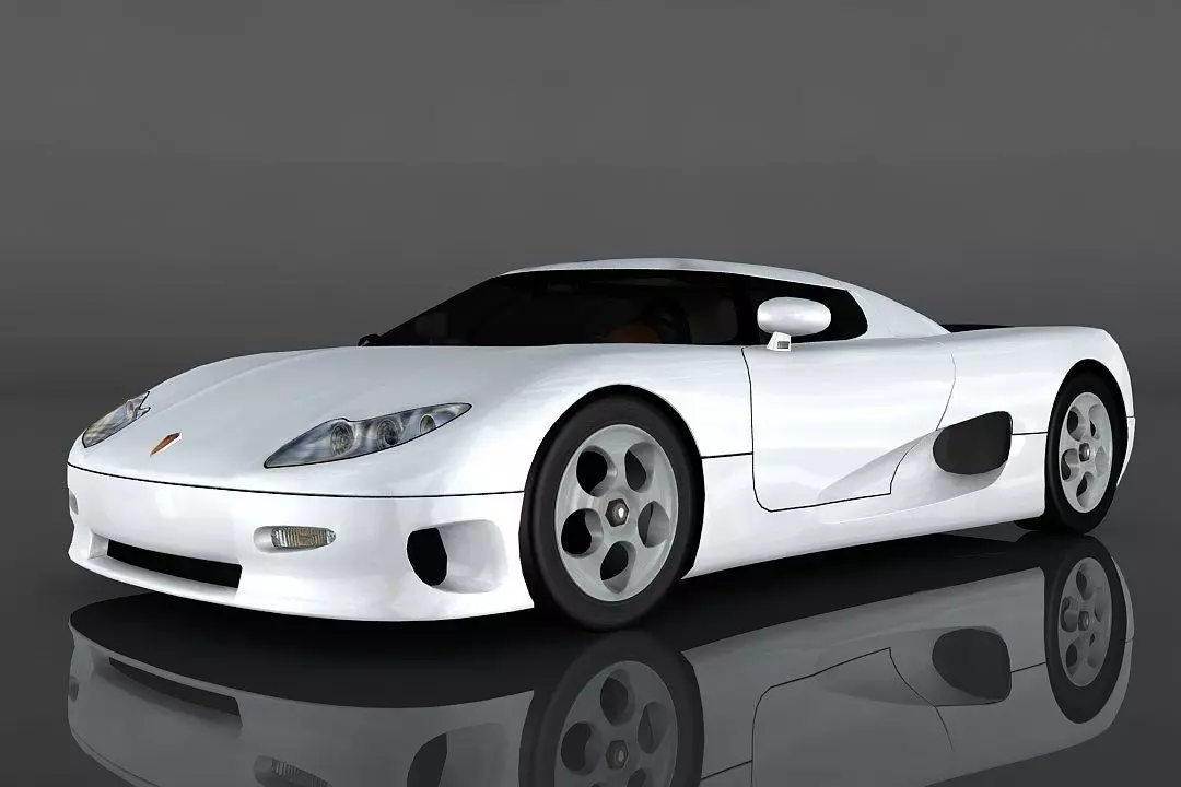 Koenigsegg CC8S Low-poly 3D model_0
