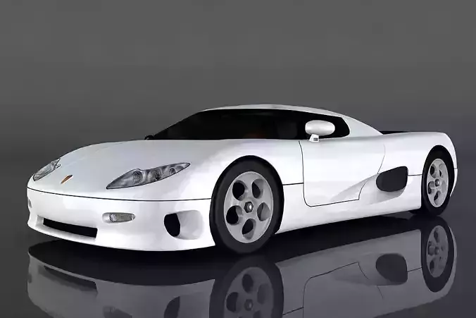 Koenigsegg CC8S Low-poly 3D model