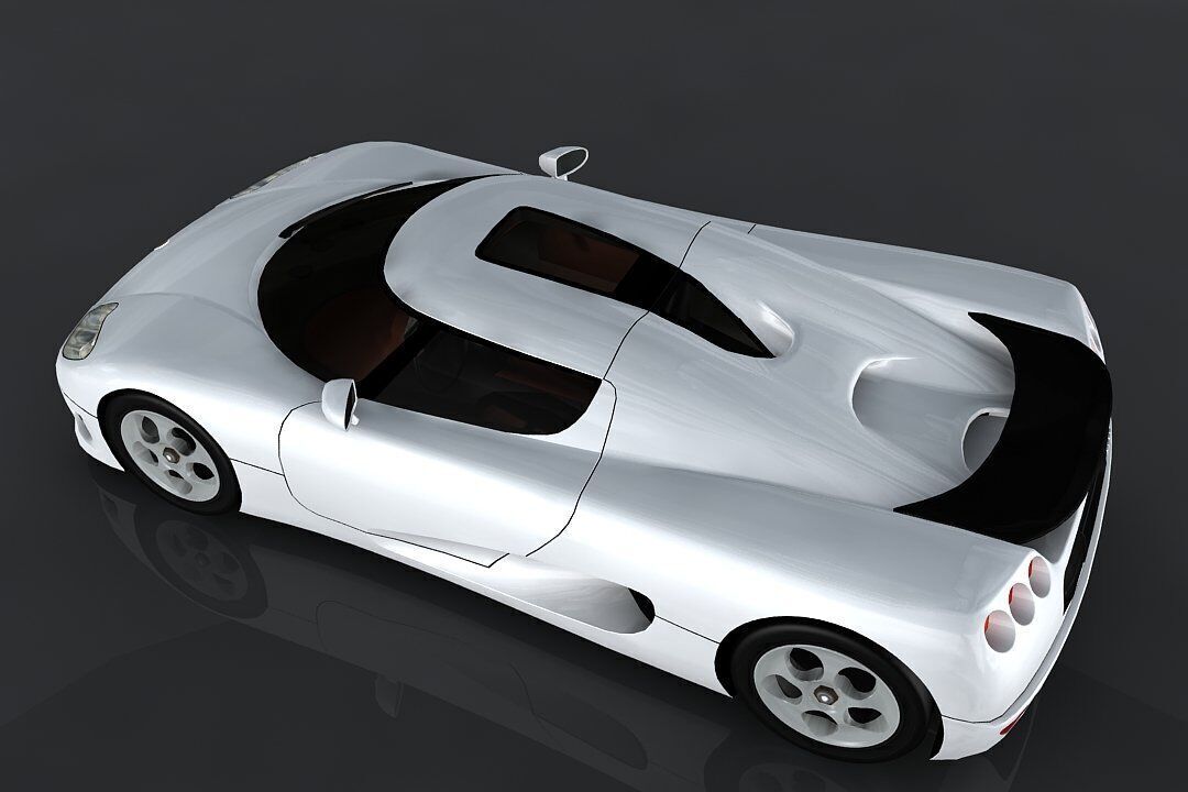 Koenigsegg CC8S Low-poly 3D model_6