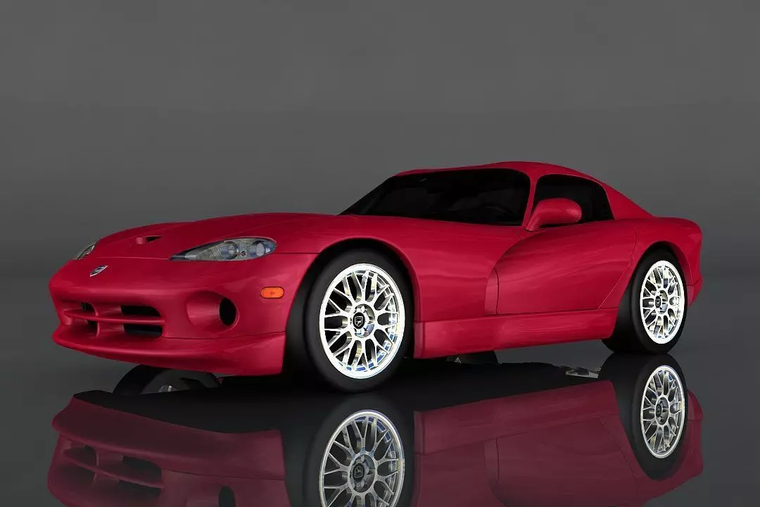 Dodge Viper GTS Low-poly 3D model