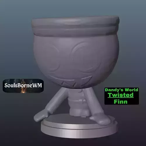 Dandy World Twisted Finn 3D print model