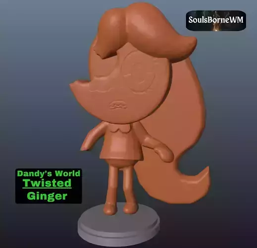 Dandy World Twisted Ginger 3D print model