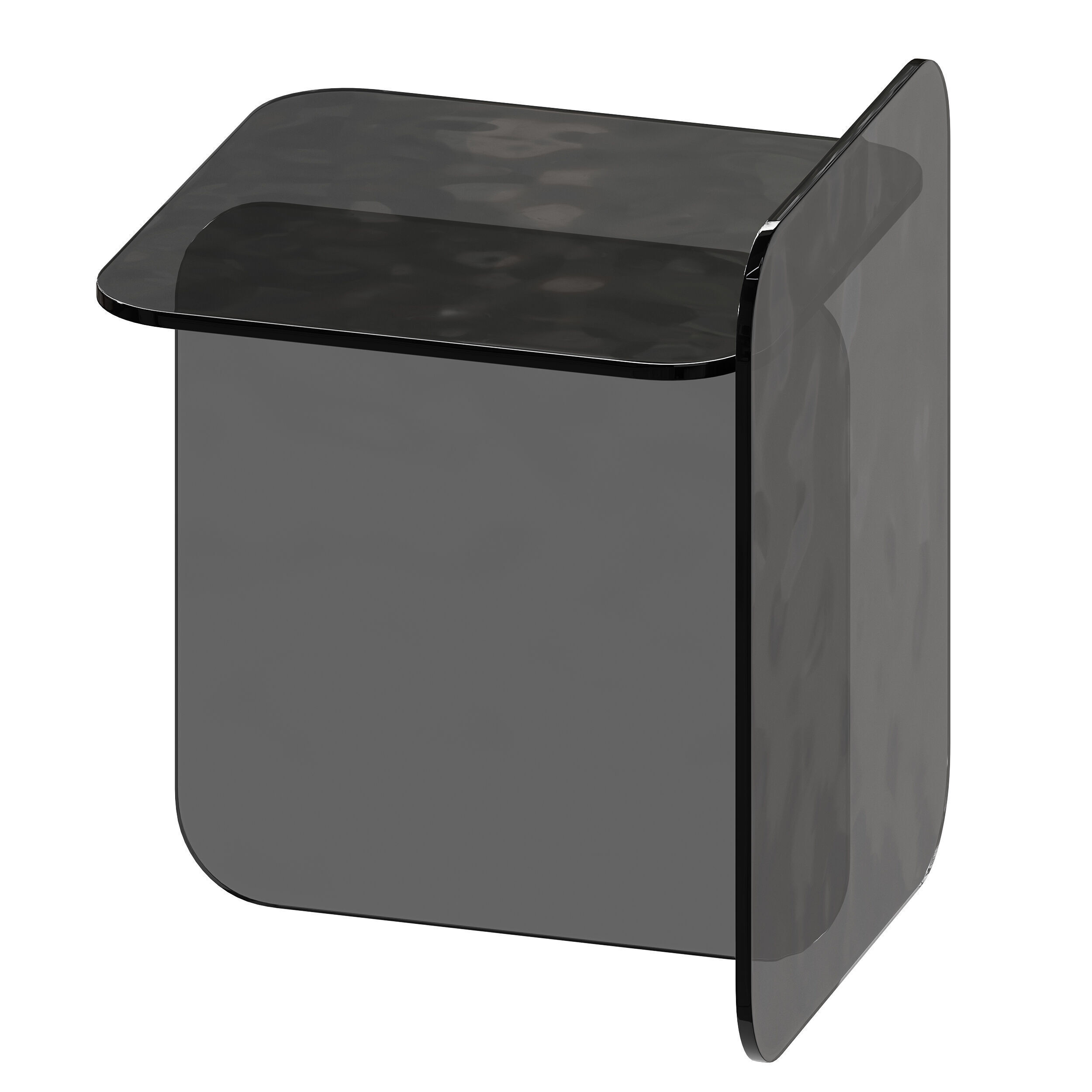 Modern Acrylic Table 3D model_2