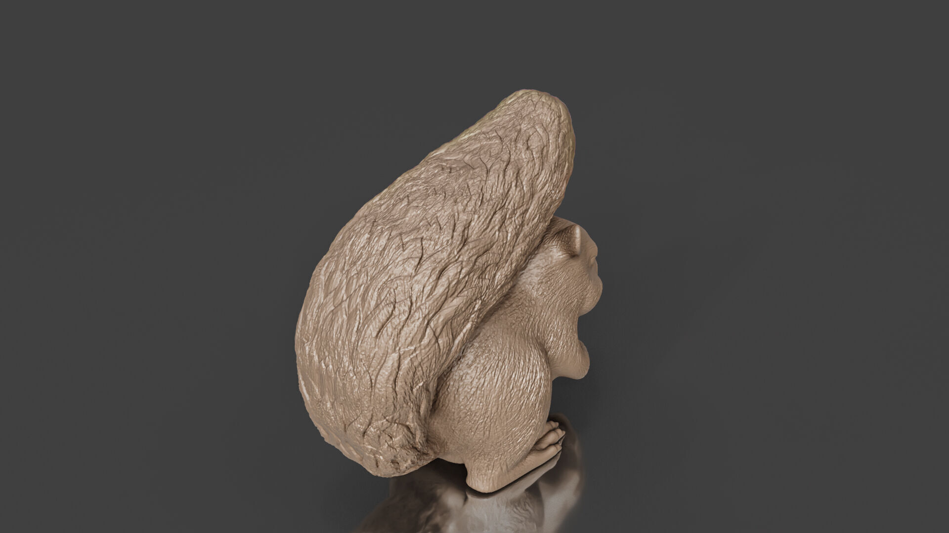 3D Printable Squirrel Figurine  3D print model_4