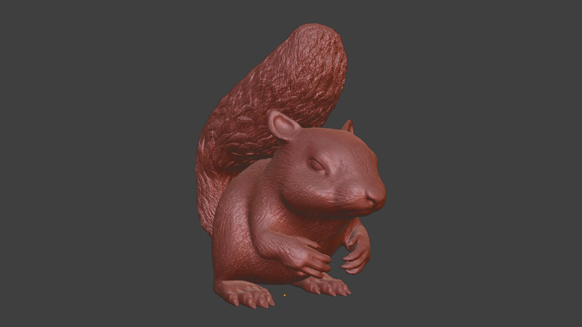 3D Printable Squirrel Figurine  3D print model_6