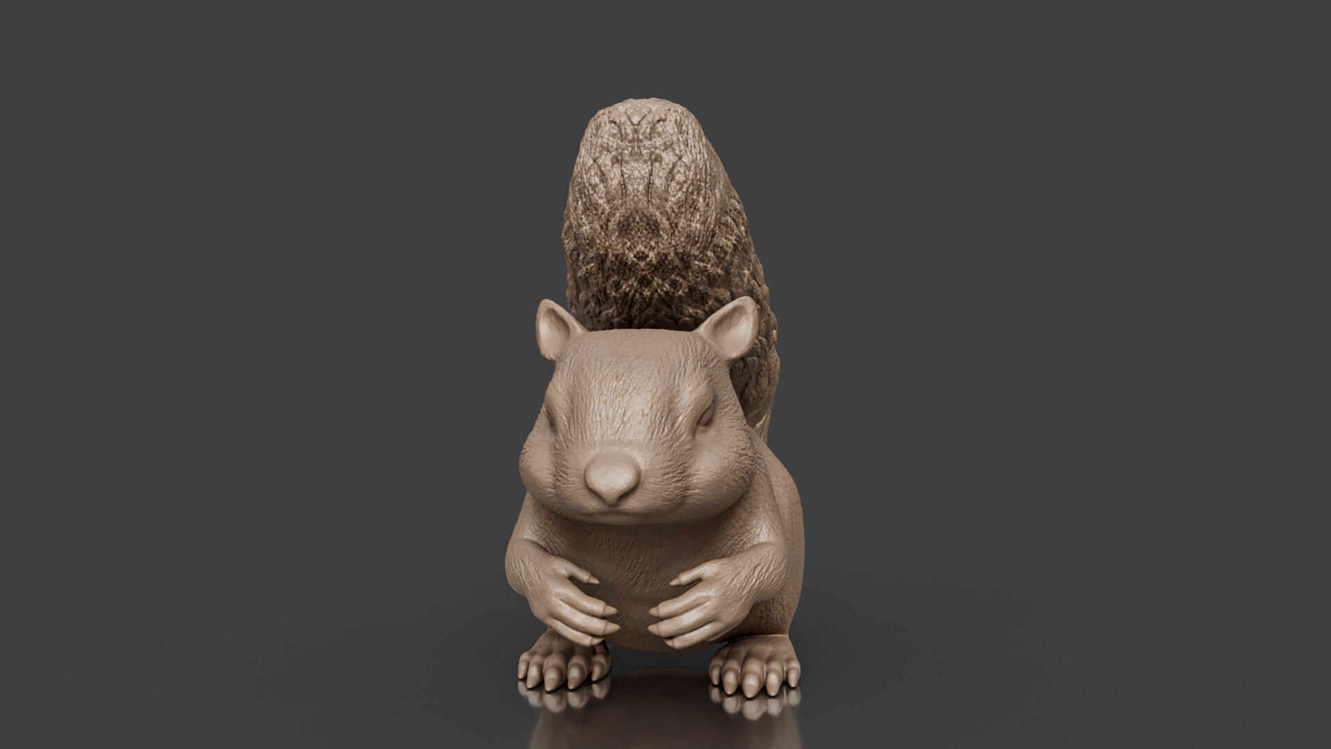 3D Printable Squirrel Figurine  3D print model_2