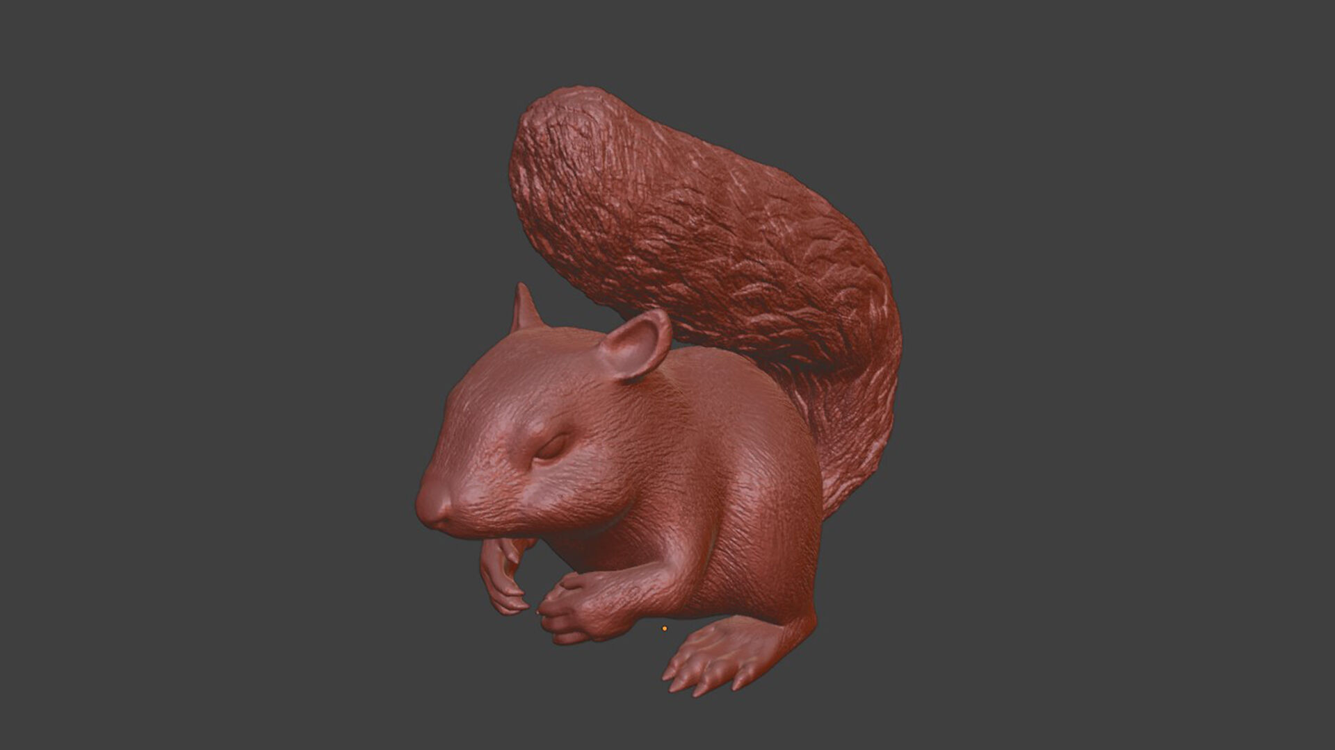 3D Printable Squirrel Figurine  3D print model_7