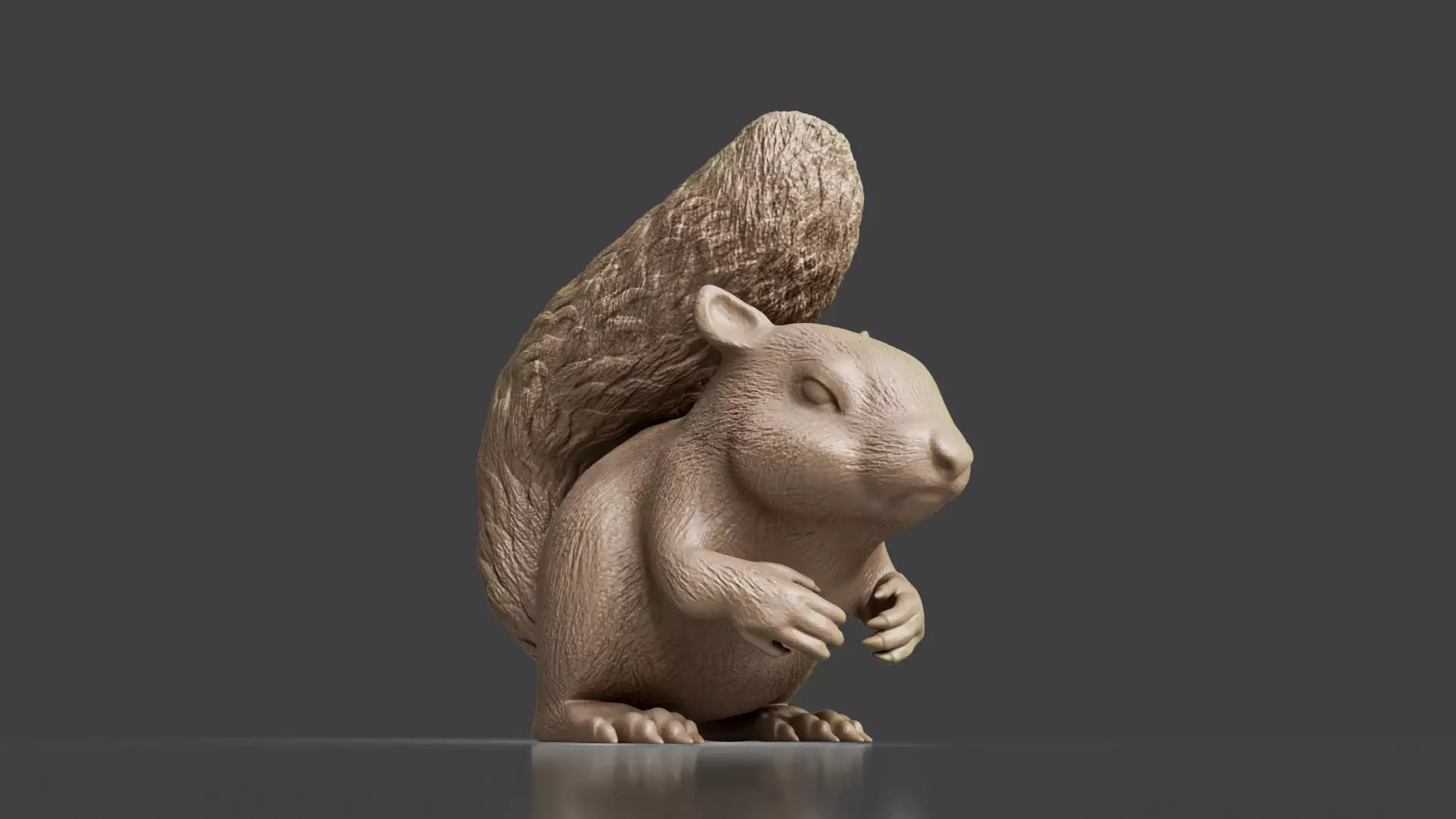 3D Printable Squirrel Figurine  3D print model_0