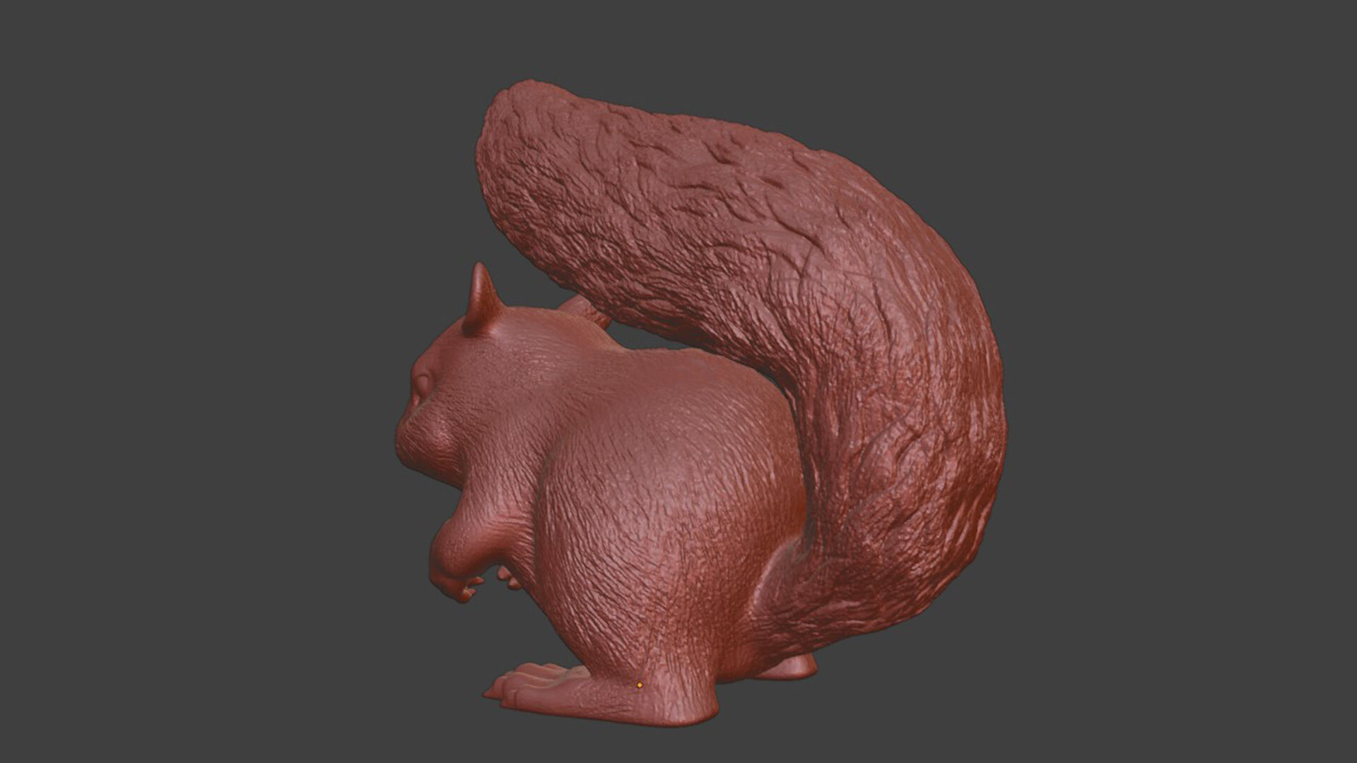3D Printable Squirrel Figurine  3D print model_9