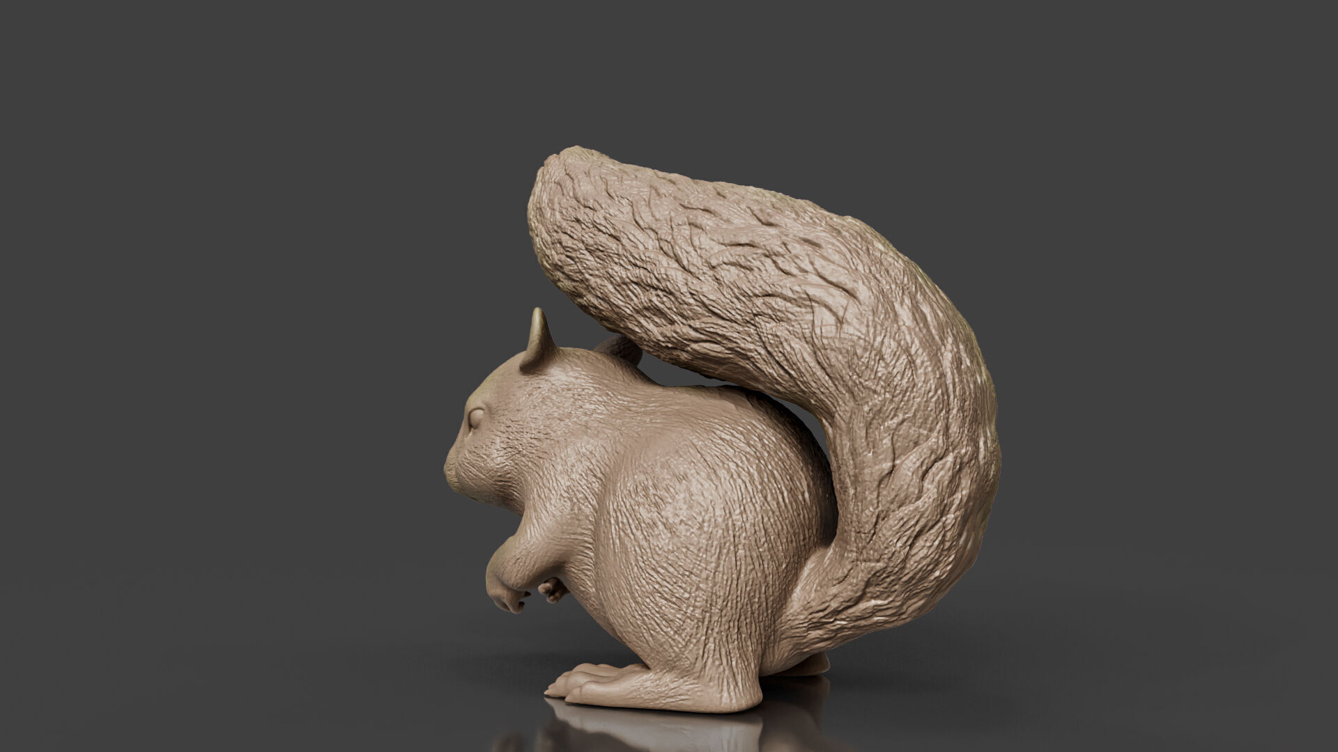 3D Printable Squirrel Figurine  3D print model_5