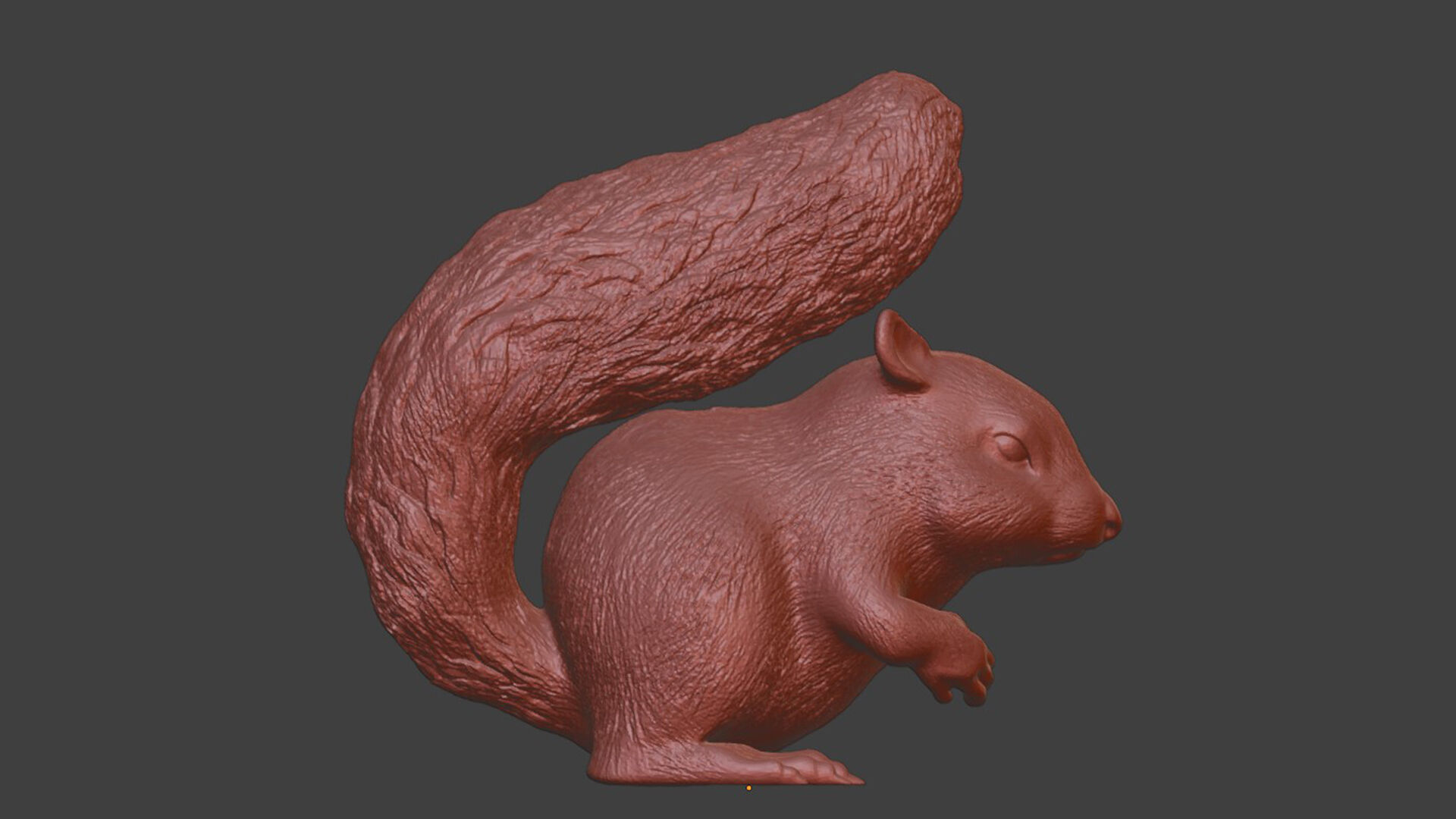 3D Printable Squirrel Figurine  3D print model_8