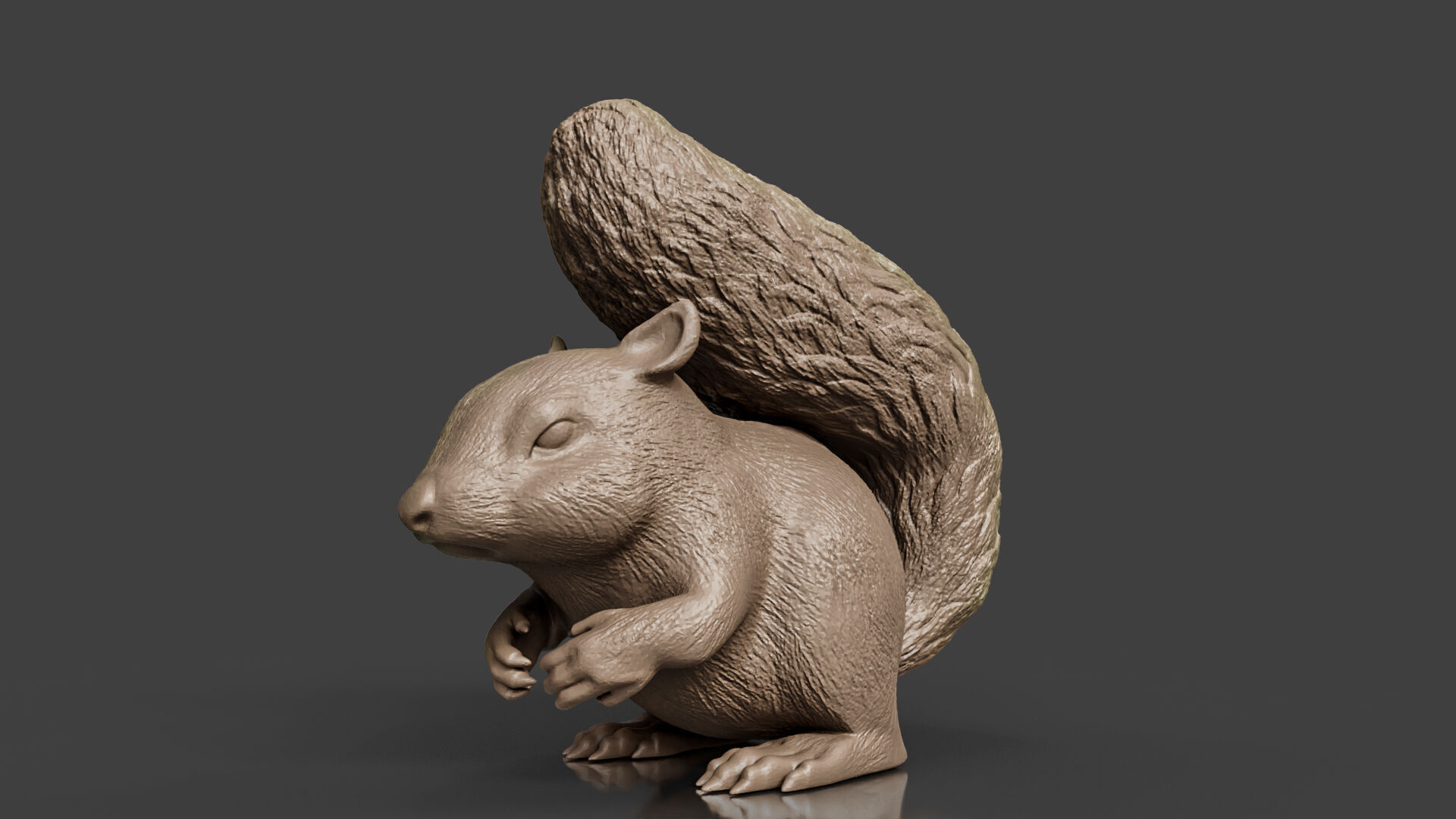 3D Printable Squirrel Figurine  3D print model_1