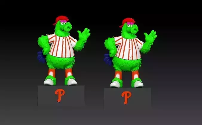 MLB - Philadelphia Phillies mascot statue - 3d print 3D print model