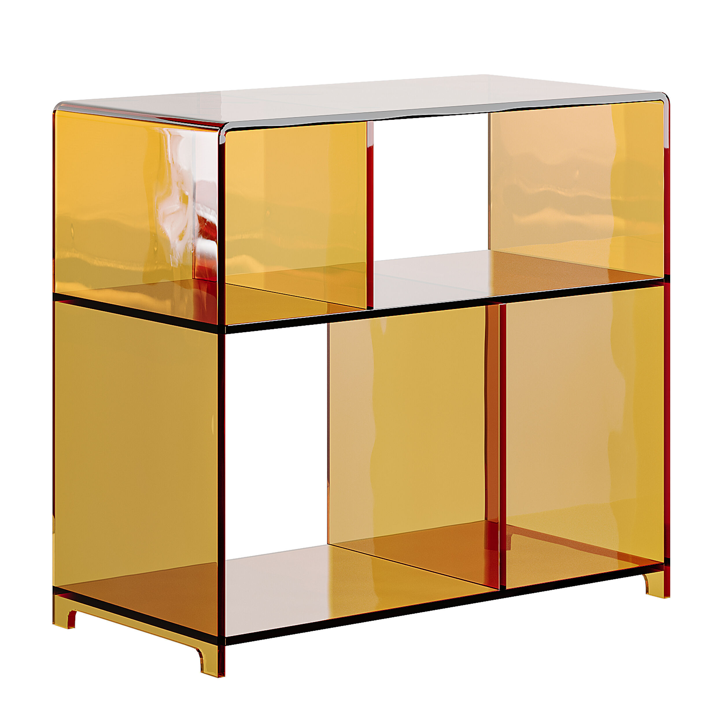 Modern Side Table - 4 Compartments 3D model_2